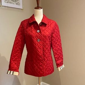 Original Burberry Brit jacket - vibrant red - Size M